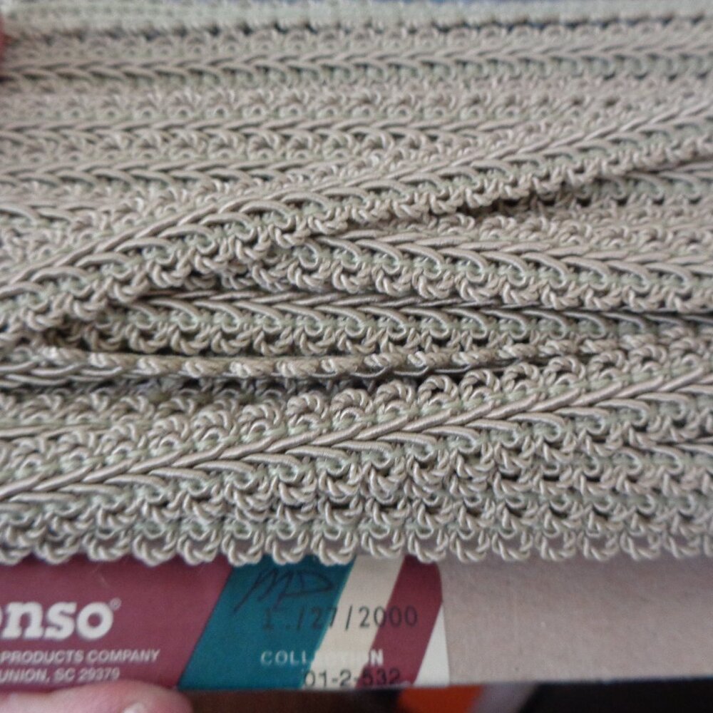 Conso Princess Acetate Fringe Trim Gimp 1/2" Tan 36 yards